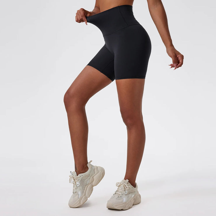 High Waist Push Up Active Shorts