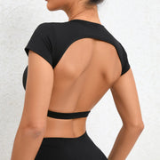 Women’s Backless Breathable Workout Crop