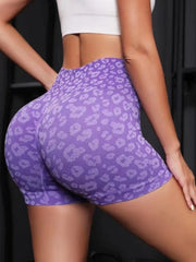 Leopard High Waist Yoga Shorts