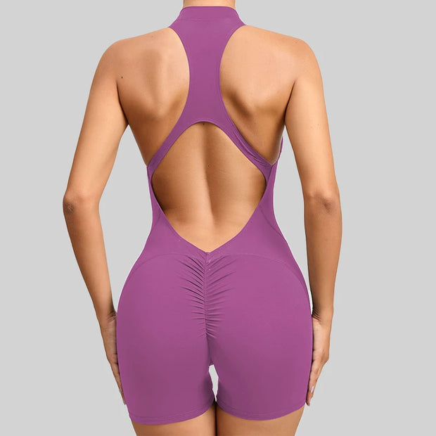 Women’s V-Back Scrunch Sports Jumpsuit