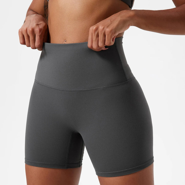 High Waist Push Up Active Shorts
