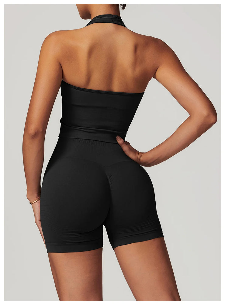 Seamless Push Up Sports Bra