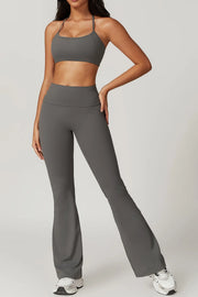Women's High Waist Flare Leggings