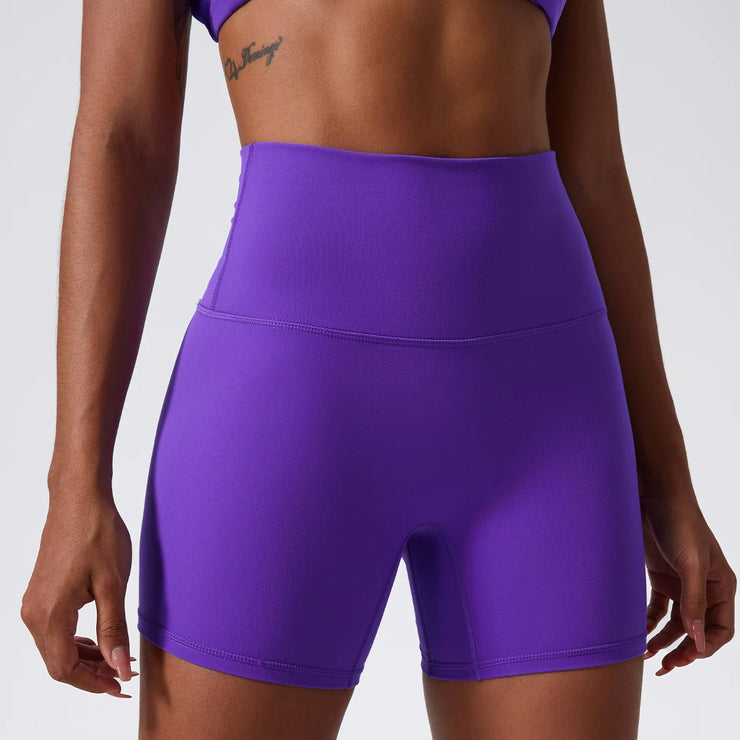 High Waist Push Up Active Shorts