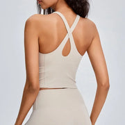Cross Back Push-Up Sports Bra