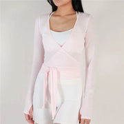 Stylish V Neck Long Sleeve Top