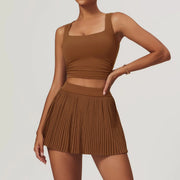 Running Yoga Jacket Skirt Set
