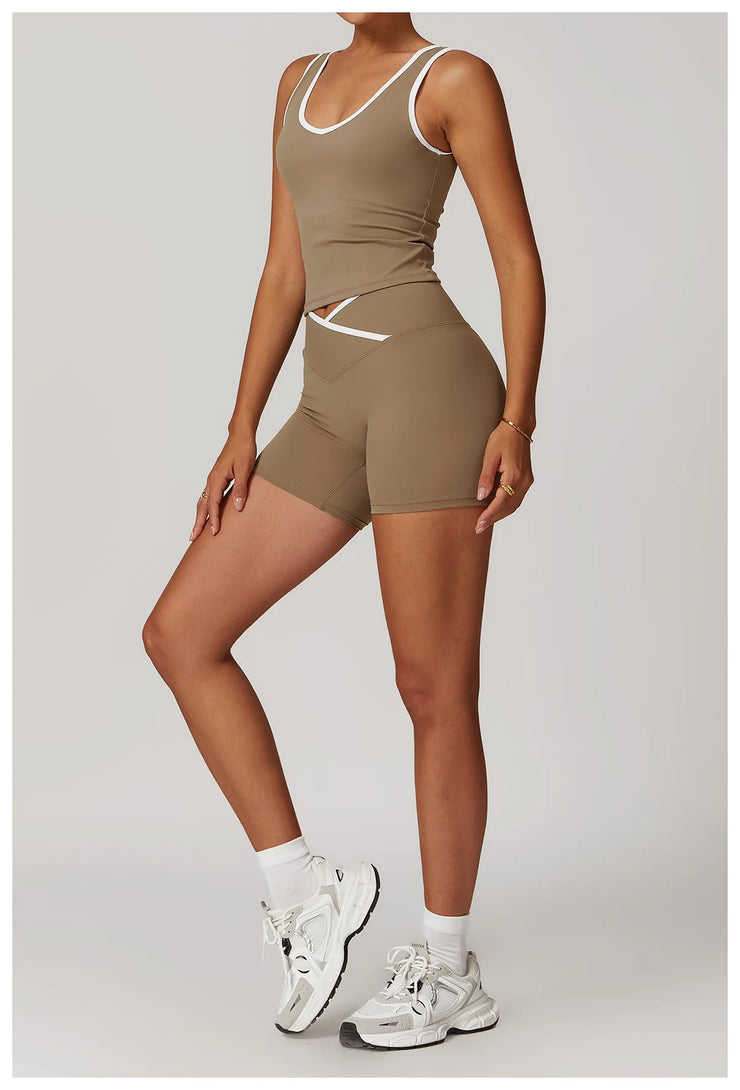 2PCS Nude Yoga Workout Set