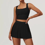 Running Yoga Jacket Skirt Set