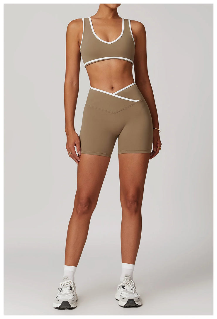 2PCS Nude Yoga Workout Set
