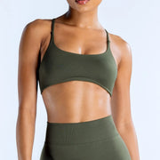 Twist Back High Support Bra