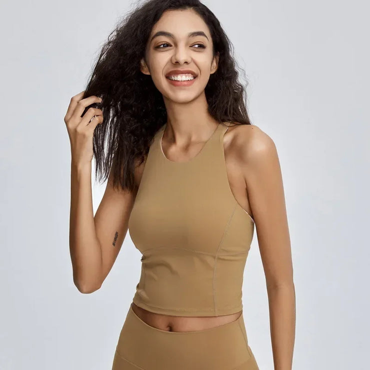 Cross Back Push-Up Sports Bra