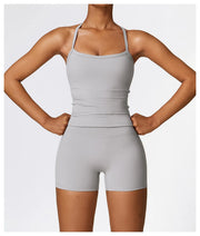 Sports Vest Women Gym Set