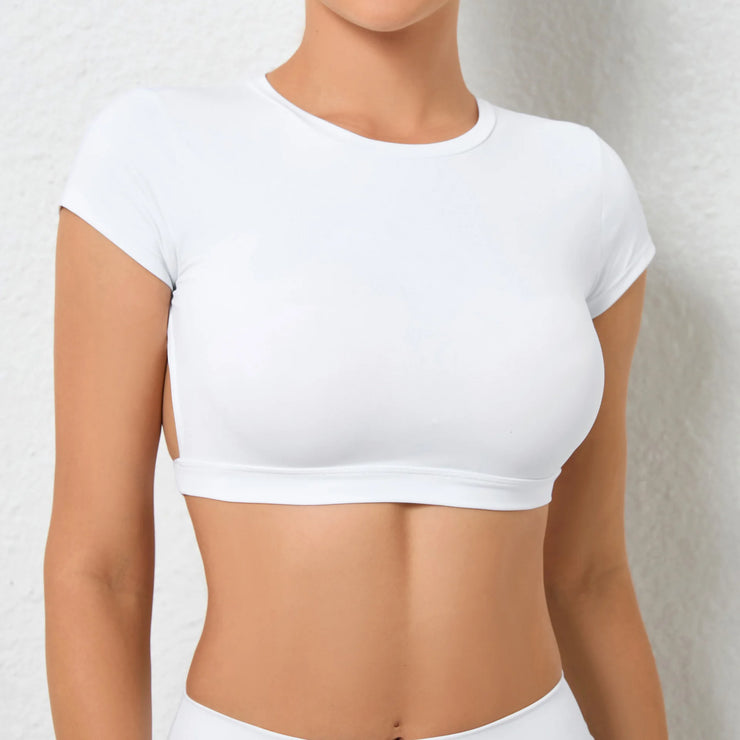 Women’s Backless Breathable Workout Crop