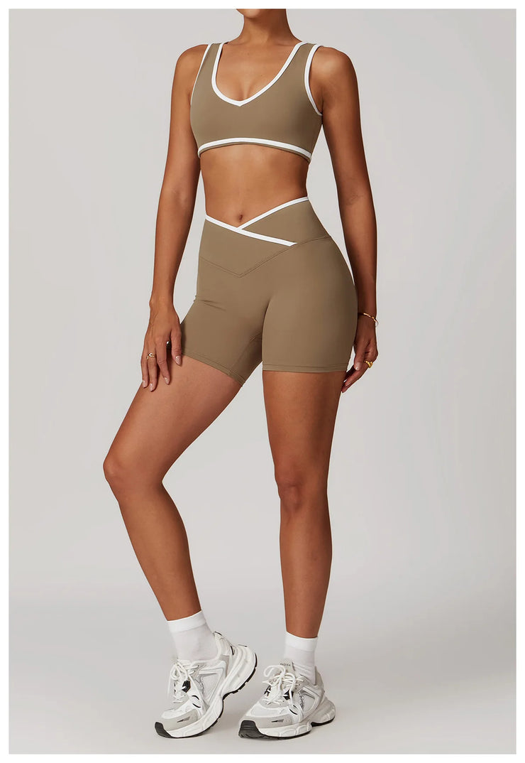 2PCS Nude Yoga Workout Set