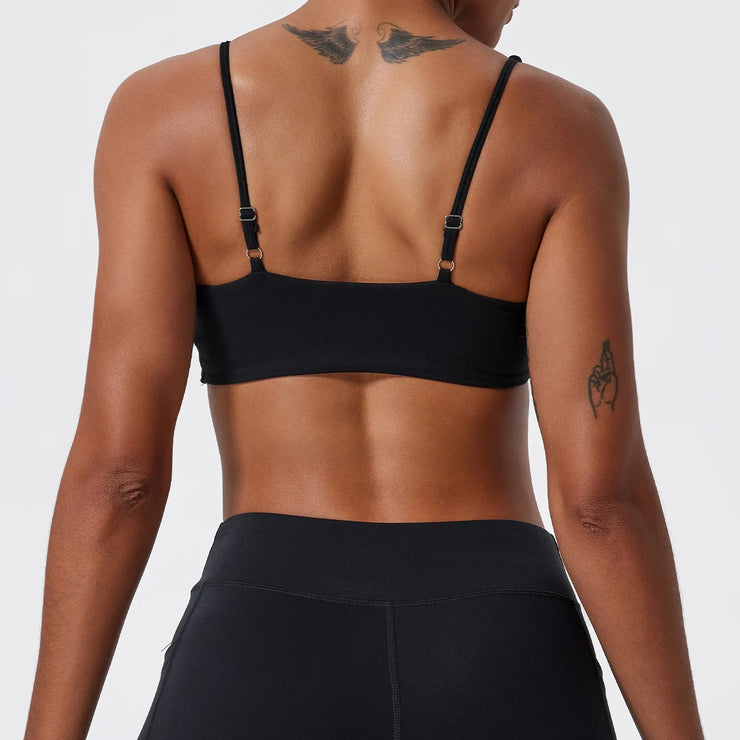 Sports Bra Shockproof Push Up Gym Top