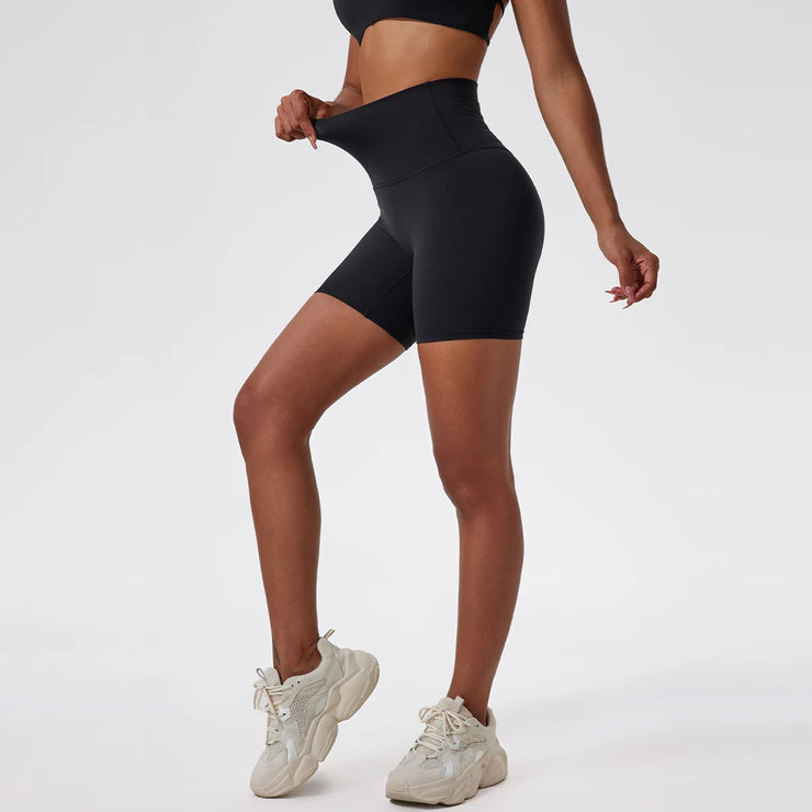 High Waist Push Up Active Shorts