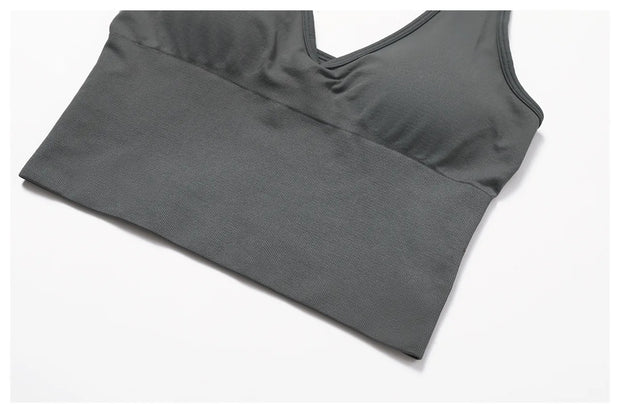 Seamless Push Up Sports Bra