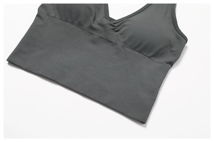 Seamless Push Up Sports Bra