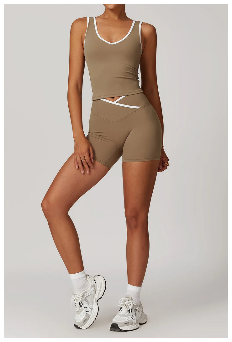 2PCS Nude Yoga Workout Set