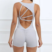 Padded Yoga Jumpsuit Workout Bodysuit
