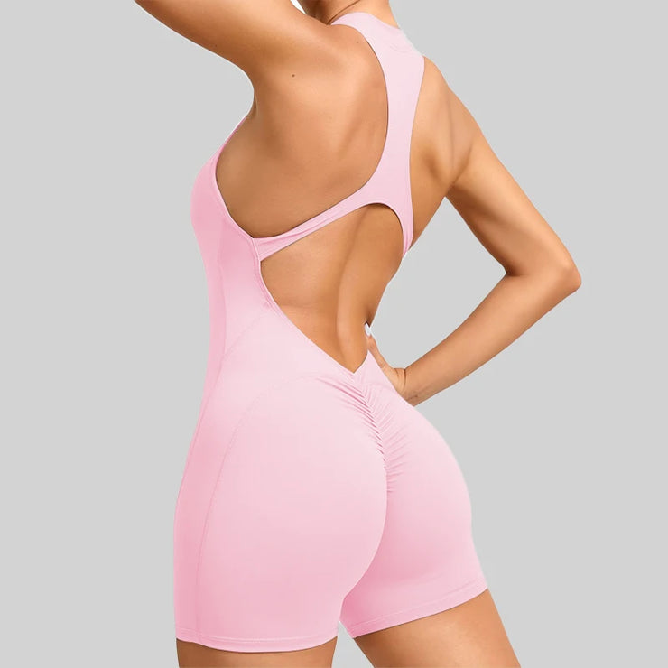 Women’s V-Back Scrunch Sports Jumpsuit