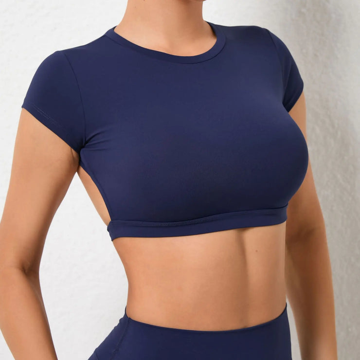 Women’s Backless Breathable Workout Crop