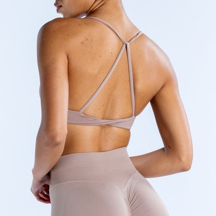 Twist Back High Support Bra