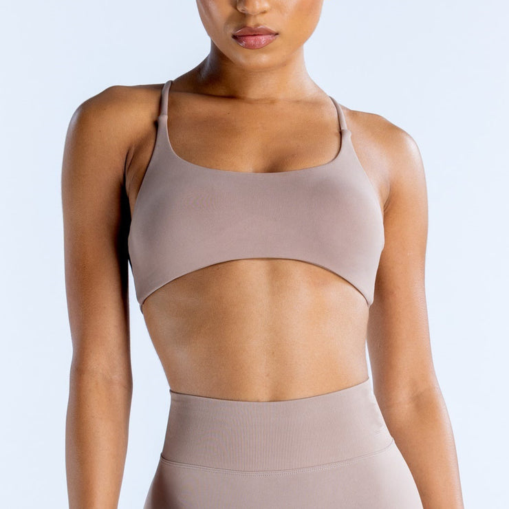 Twist Back High Support Bra