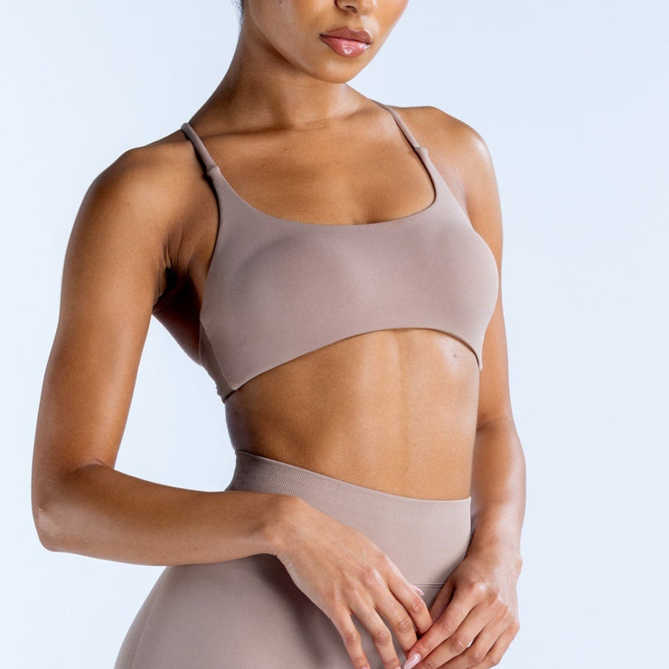 Twist Back High Support Bra